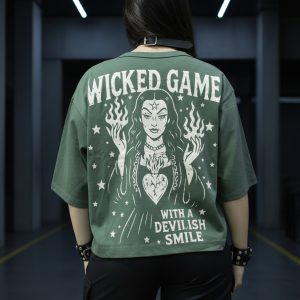 Remera Not Today Boxy Fit Wicked Game Unisex