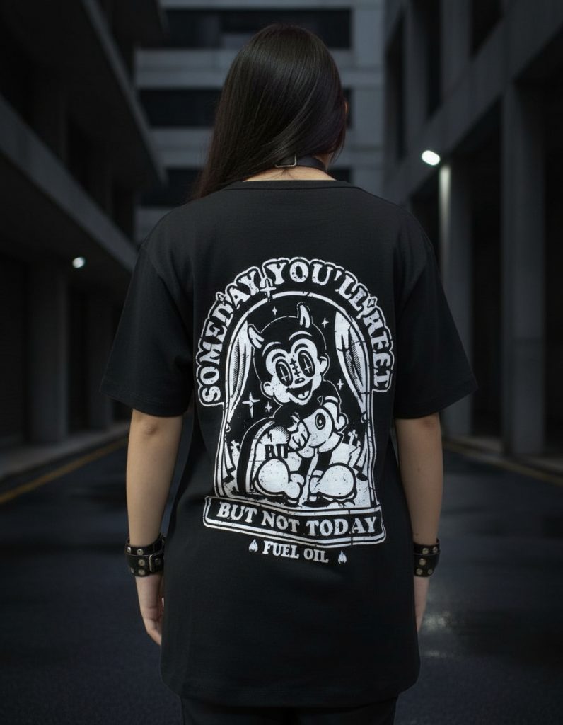 Remera Oversize Diablillo Not Today