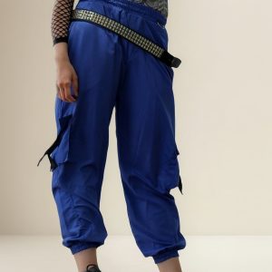 Pantalón Cargo Blue - Aesthetic Kpop Dark Unisex Azul Fresco