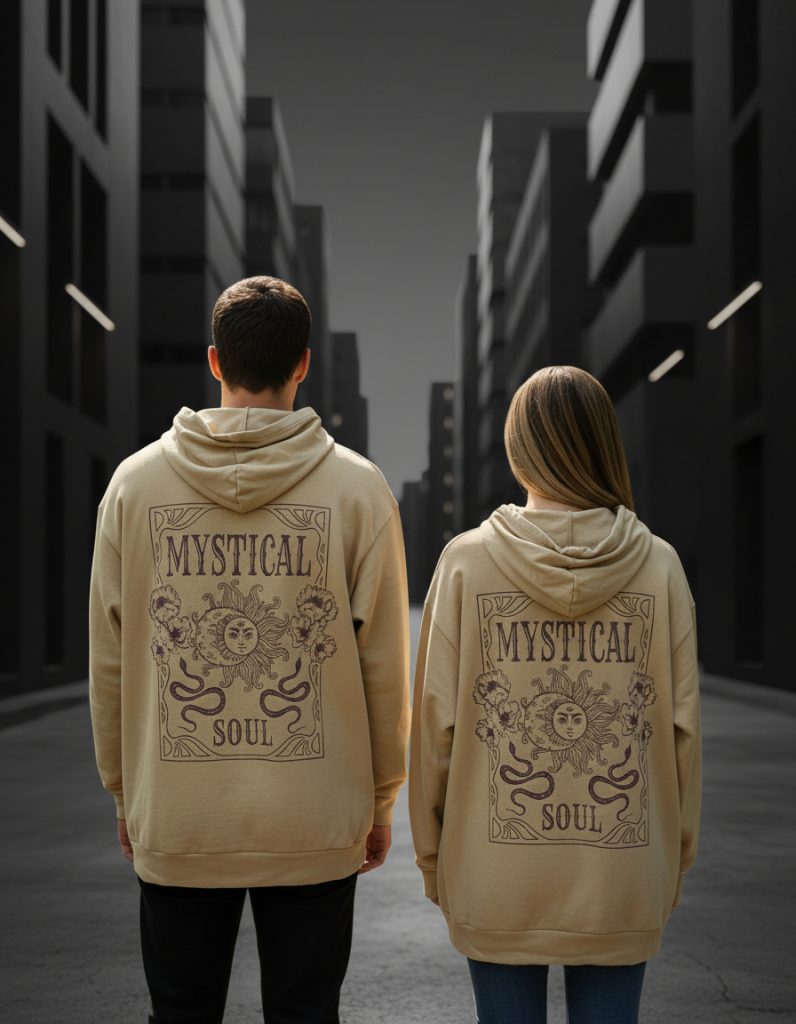 Buzo Hoodie Not Today Rustico Mystical Sun Unisex
