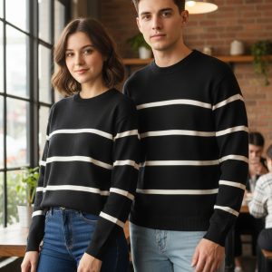 Sweatetr Not Today Rayado Negro Unisex