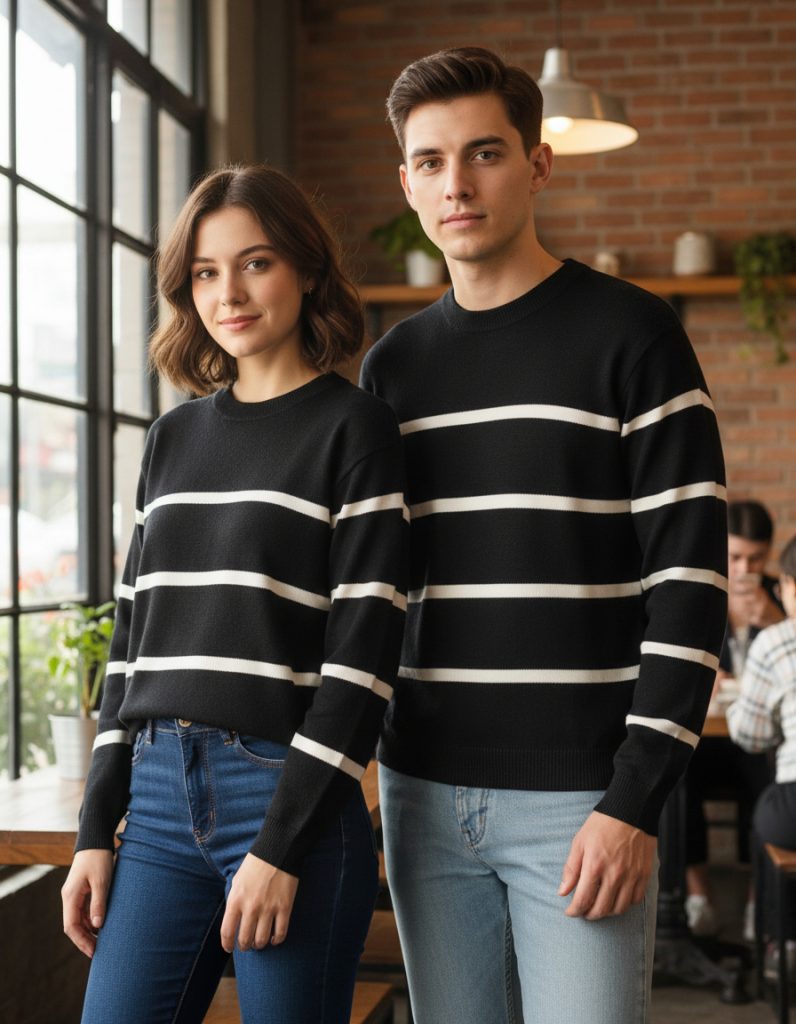 Sweatetr Not Today Rayado Negro Unisex
