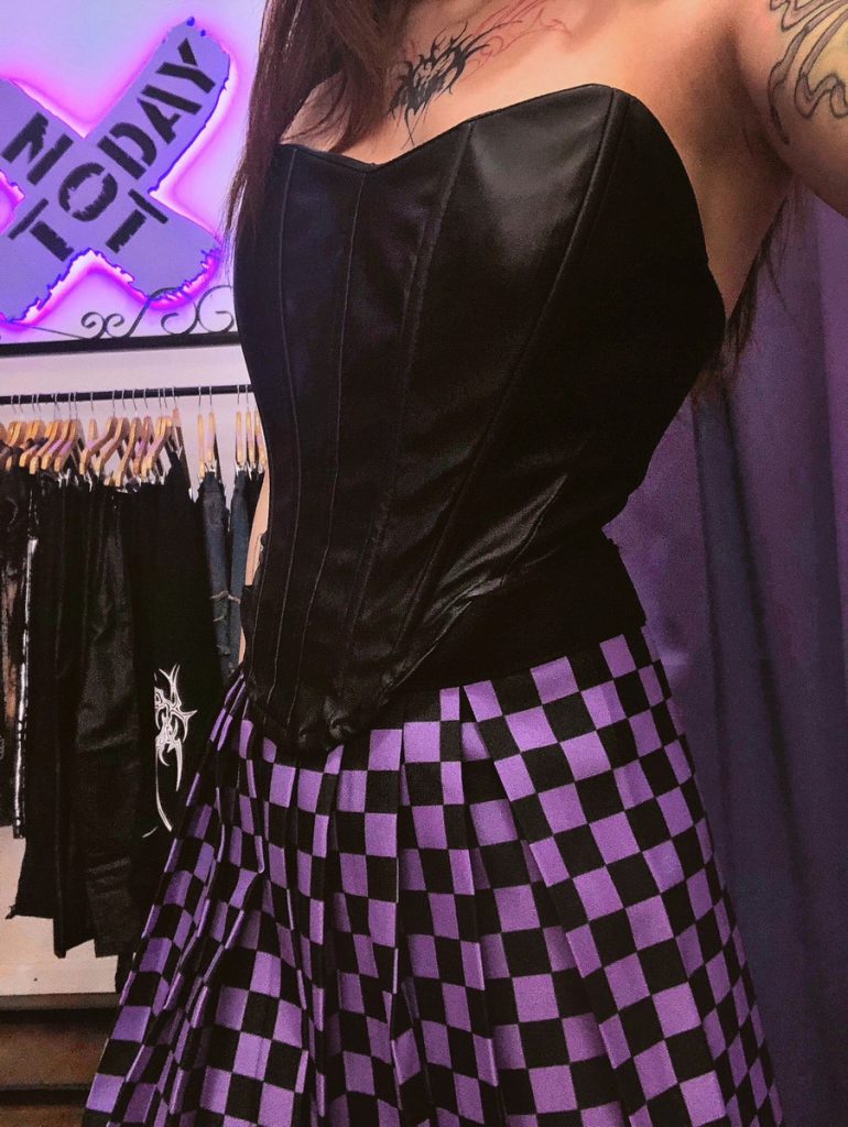 Corset Not Today Engomado Con Ballenas