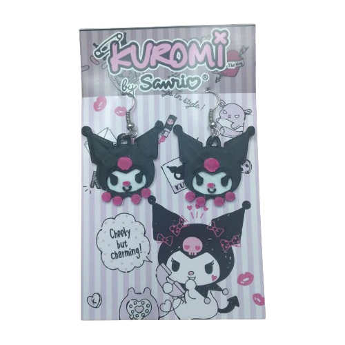 Aros Kawaii Kuromi - El Par Arito Anime Sanrio Hello Kitty - Image 2