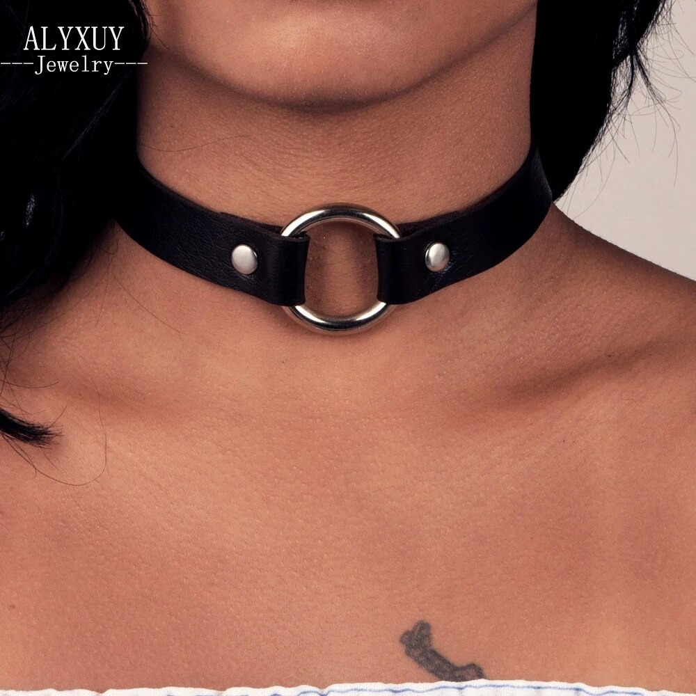 Choker Lunar - Collar Ecocuero Egirl Dark Bruja Gotico - Image 2