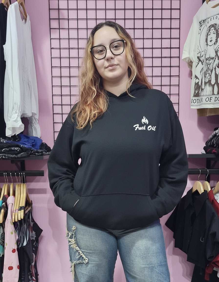 Buzo Hoodie Oversize Mother Of Cats - Not Today Unisex - Image 2