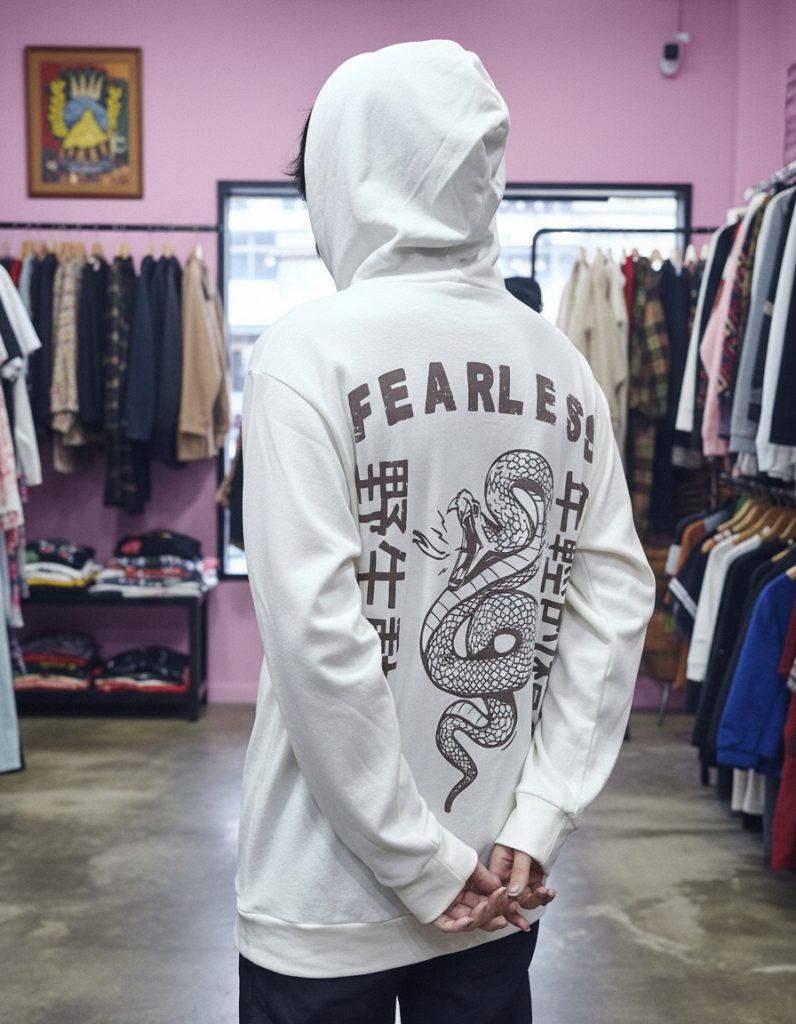 Buzo Hoodie Not Today Rustico Fearless Unisex