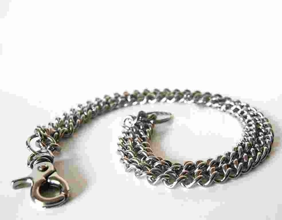 Cadena Doble - Accesorio Metal Pantalon Gotico Punk Dark - Image 2