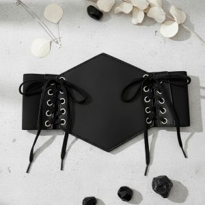 Underbust - Kpop Corset Dark Bajo Busto Doble Cordon