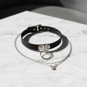 Choker Argolla - Collar Ecocuero Argolla Simple