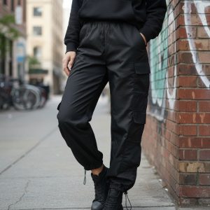 Pantalon Cargo Clásico De Estructura Oversize.
