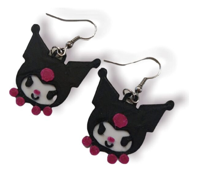 Aros Kawaii Kuromi - El Par Arito Anime Sanrio Hello Kitty