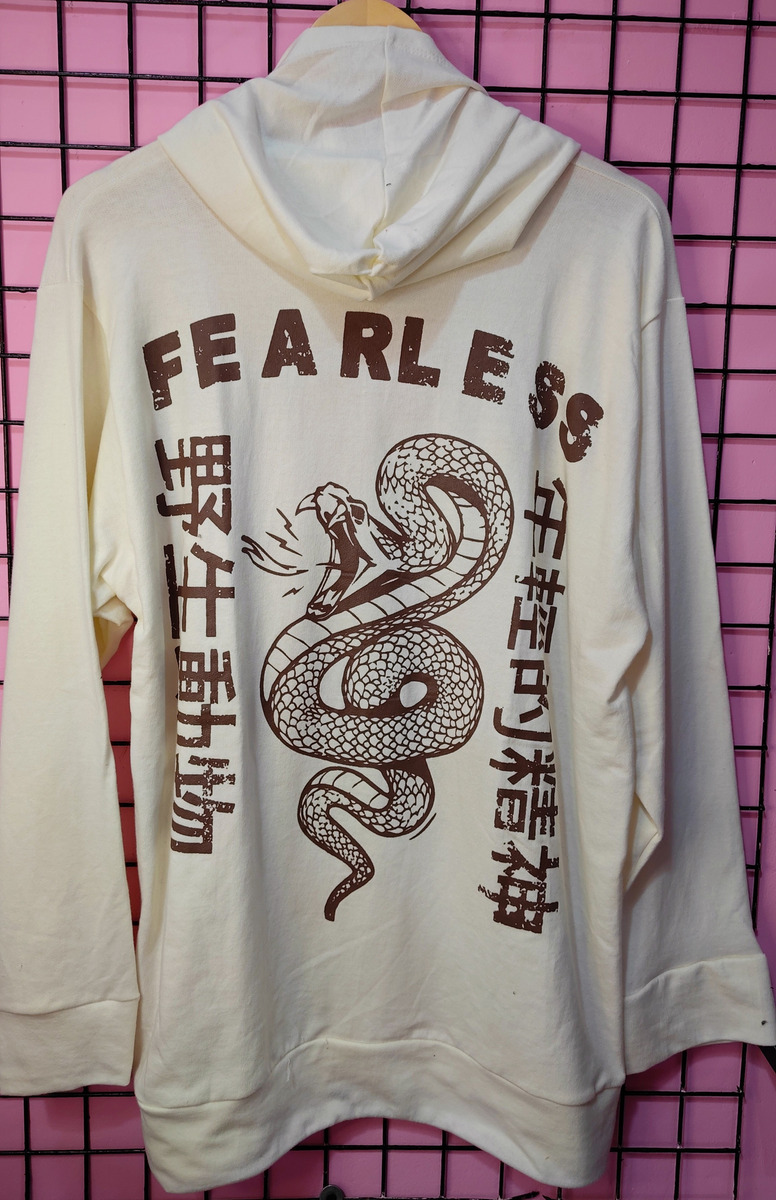 Buzo Hoodie Not Today Rustico Fearless Unisex - Image 3