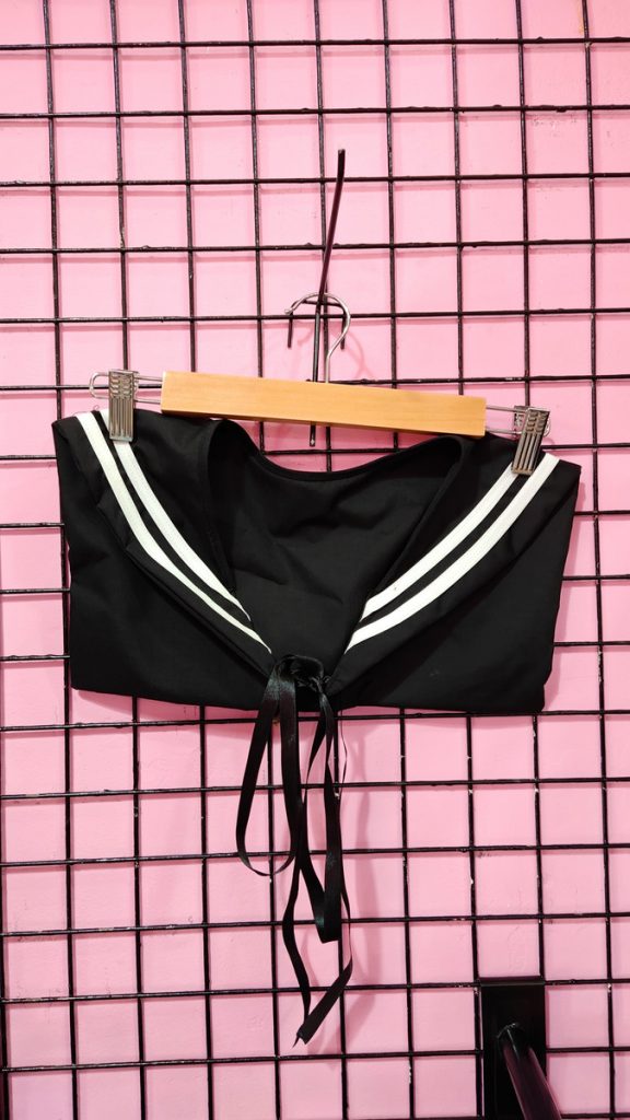 Cuello Sailor Negro Cosplay Anime Con Lazo