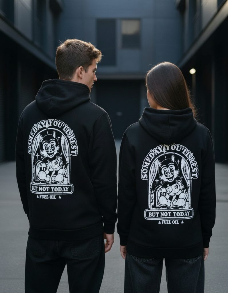 Buzo Hoodie Diablo Not Today Unisex Oversize