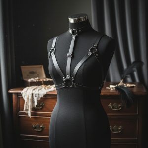 Arnes Choker Linea - Ecocuero Dark Gotico Erotico Encaje