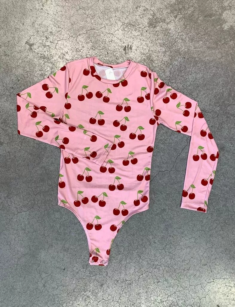 Body Algodon Cherrys - Body Mangas Largas - Image 2