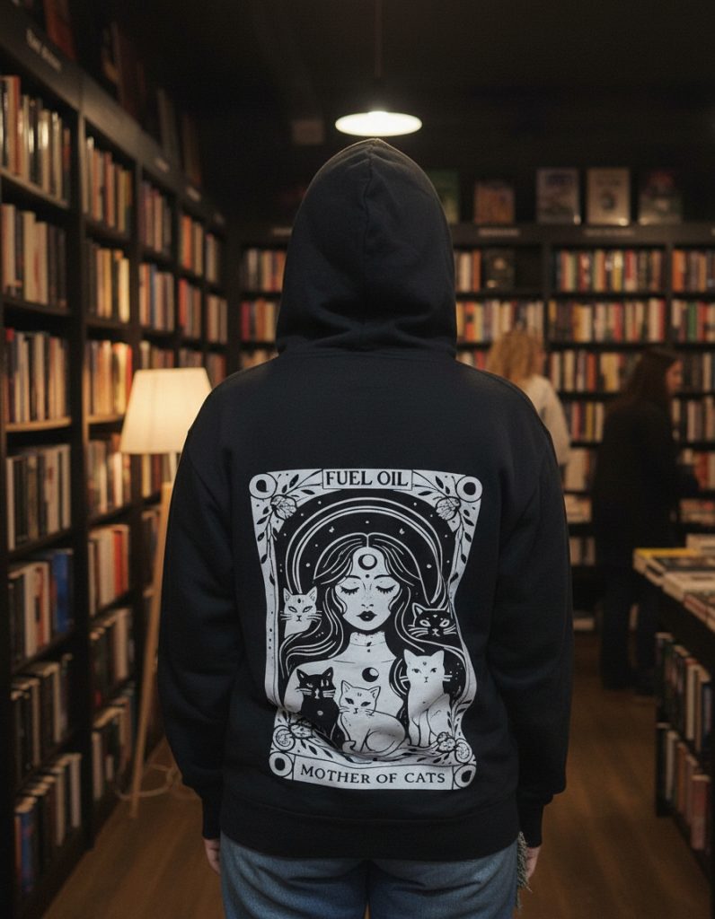 Buzo Hoodie Not Today Rustico Mother Of Cats