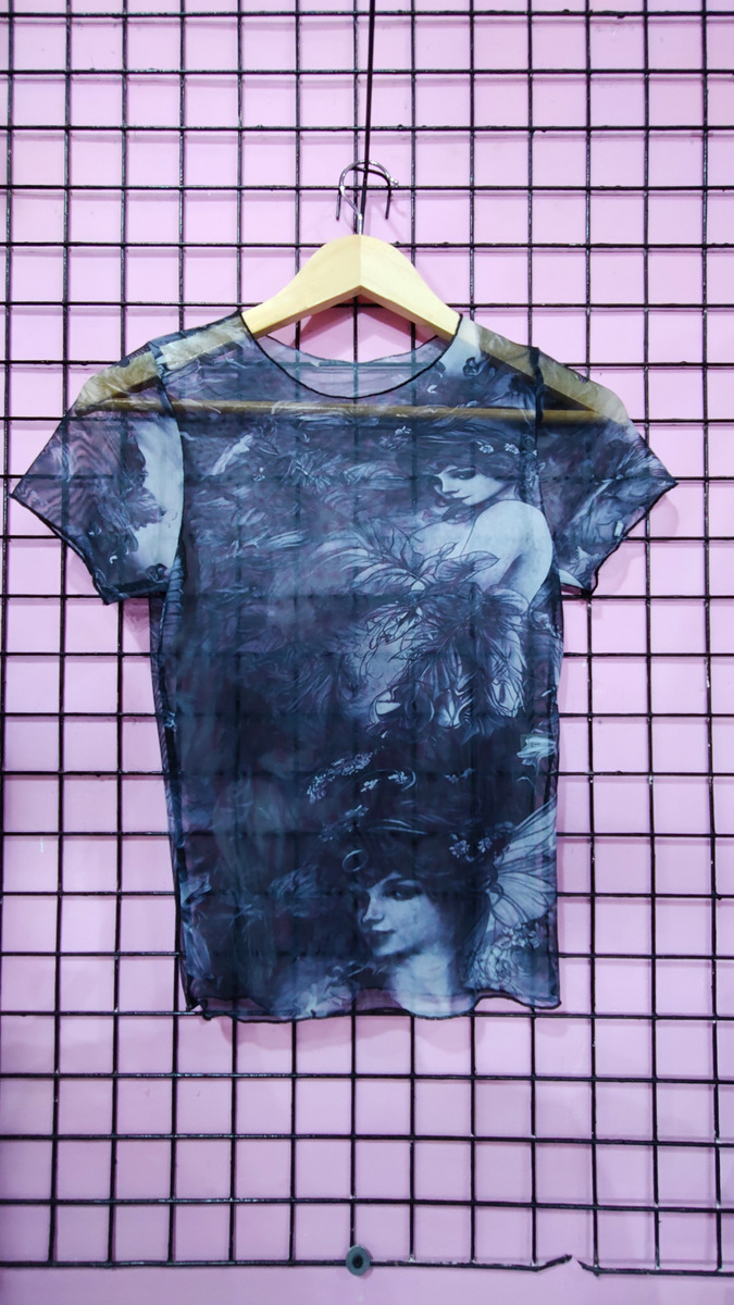 Remera Tul Nocturna Muse - Manga Corta Transparente - Image 2