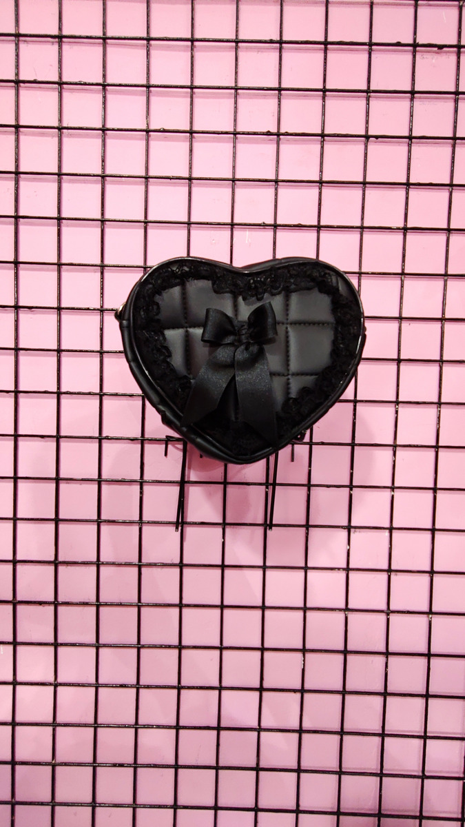 Cartera Dark Corazón Moño Not Today Eco-cuero - Image 2