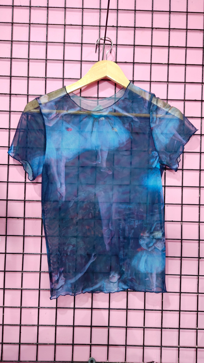 Remera Tul Baile - Manga Corta Transparente - Image 2