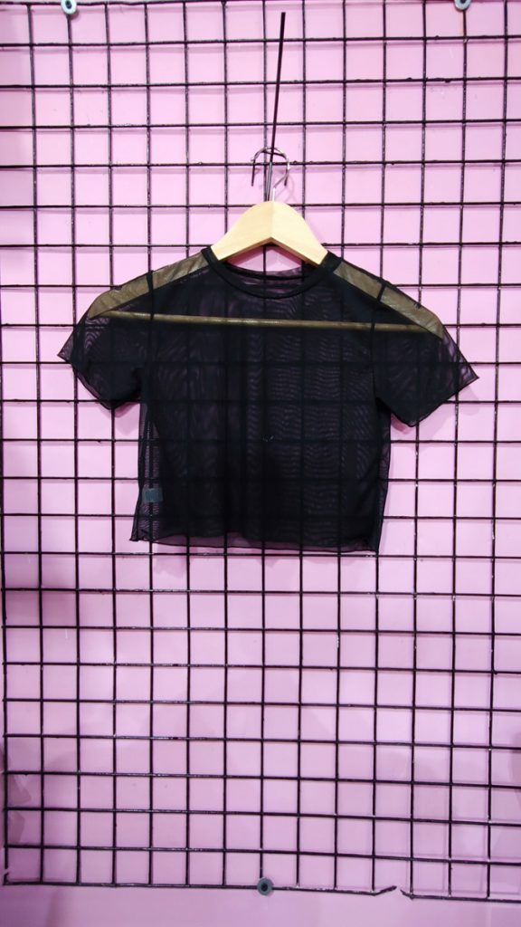 Crop Top Not Today Tul Manga Corta