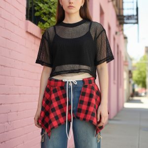 Falsa Remera Acc Pantalon Not Today Con Lazo Ajustable