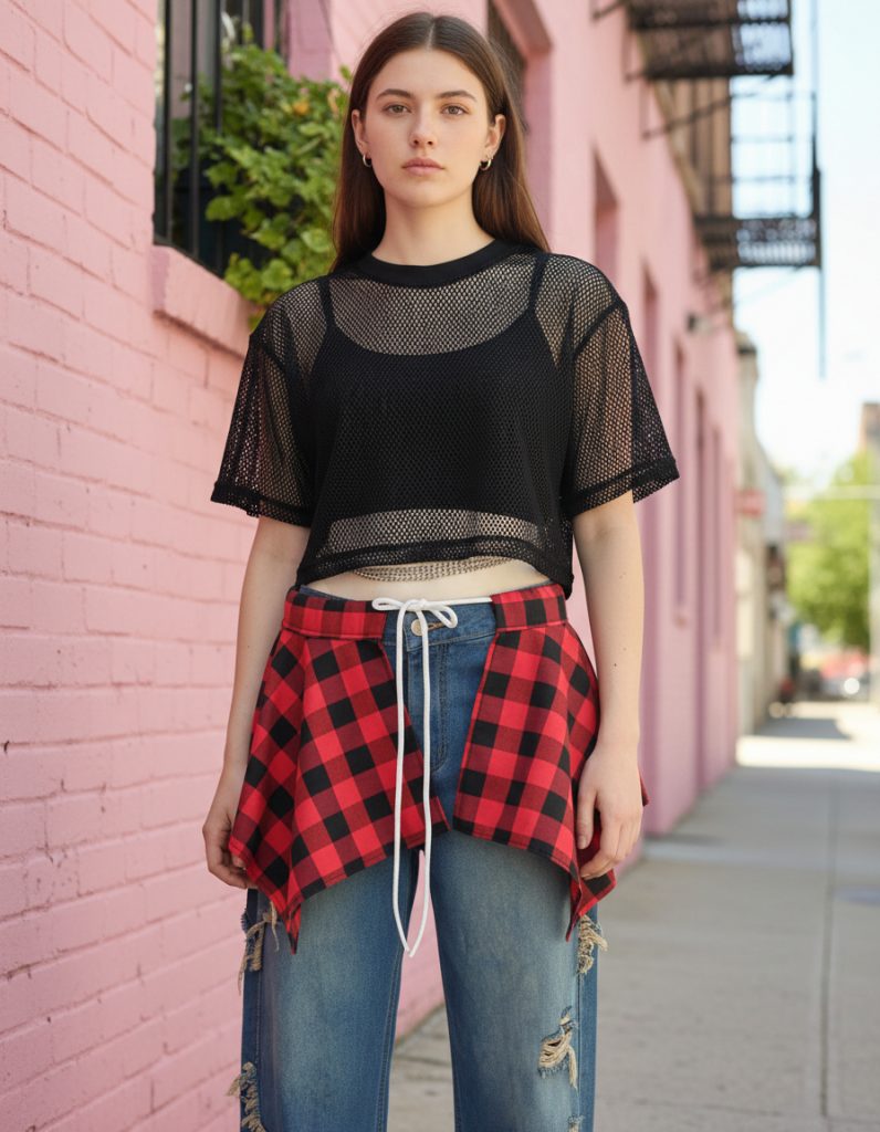 Falsa Remera Acc Pantalon Not Today Con Lazo Ajustable