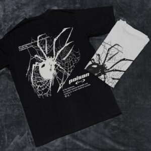 Remerón Oversize Poison Araña Mujer – Estampa Dark Urbana