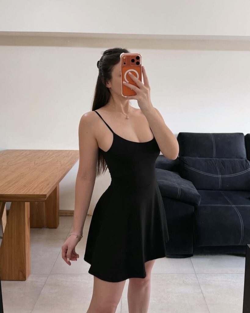 Vestido Corto Con Short Interno Mujer – Elastizado Con Breteles