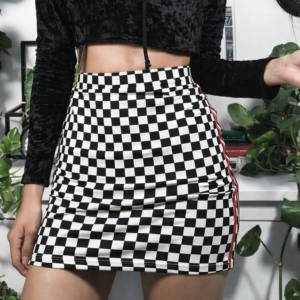 Pollera Mini Bengalina Cuadrille – Dark Kpop Urban