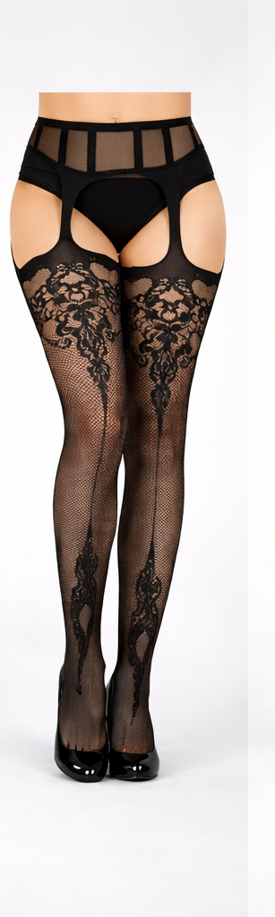 Panty Red Negra Estampada - Modelos Dark - Image 3