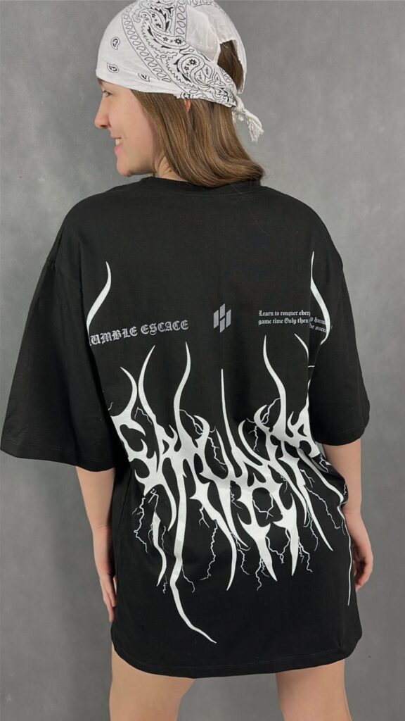 Remerón Oversize Dark Tribal Unisex – Estampa Gótica Espalda Not Today