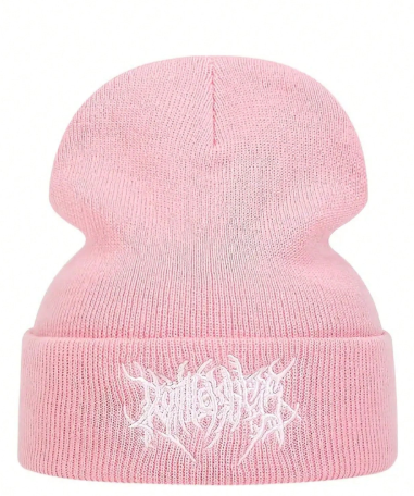 Gorro Beanie Negro / Blanco – Estilo Kpop / Grunge / Gótico Urbano - Image 7