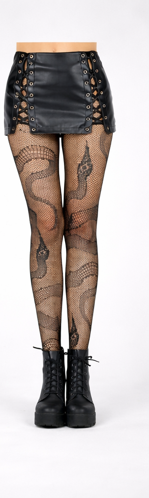 Panty Red Negra Estampada - Modelos Dark - Image 2
