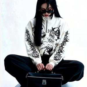 Buzo Oversize Dark Inside – Streetwear Gótico