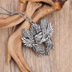 Collar Gótico Alas con Ojo Místico Estilo Dark Aesthetic