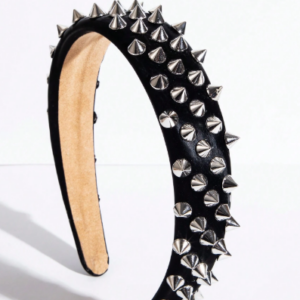 Vincha Gótica Negra con Tachas Metálicas Punk Rock