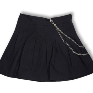 Pollera Dark Chain Black – Streetwear Gótico