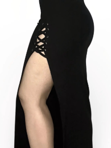 Pollera Dark Split Lace – Nightwear