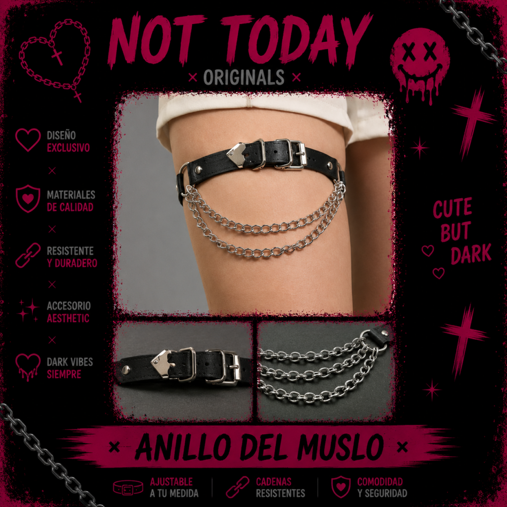 Garter Goth Chain | Accesorio Aesthetic Not Today