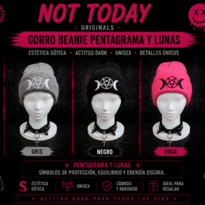 Gorro Beanie Pentagrama y Lunas – Not Today Originals