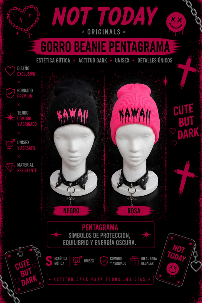 Gorro Beanie Kawaii Bordado – Not Today Originals