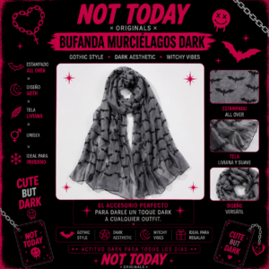 Bufanda Murciélagos Dark Aesthetic – Not Today Originals