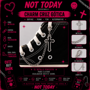 Cruz Gótica Cadena para Zapatillas – Not Today Originals