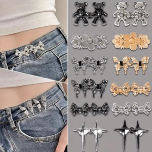Hebillas Decorativas para Jean & Pollera | Clips Metálicos Y2K Goth Kawaii