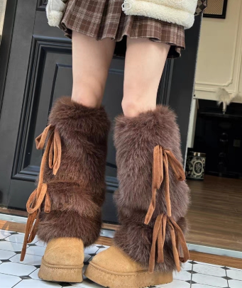 Polainas Peludas Dark | Leg Warmers Goth Aesthetic Not Today - Image 3