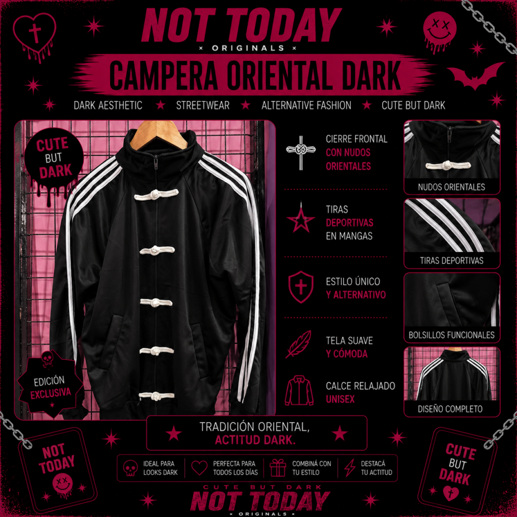 Campera Oriental Dark Streetwear – Not Today Originals
