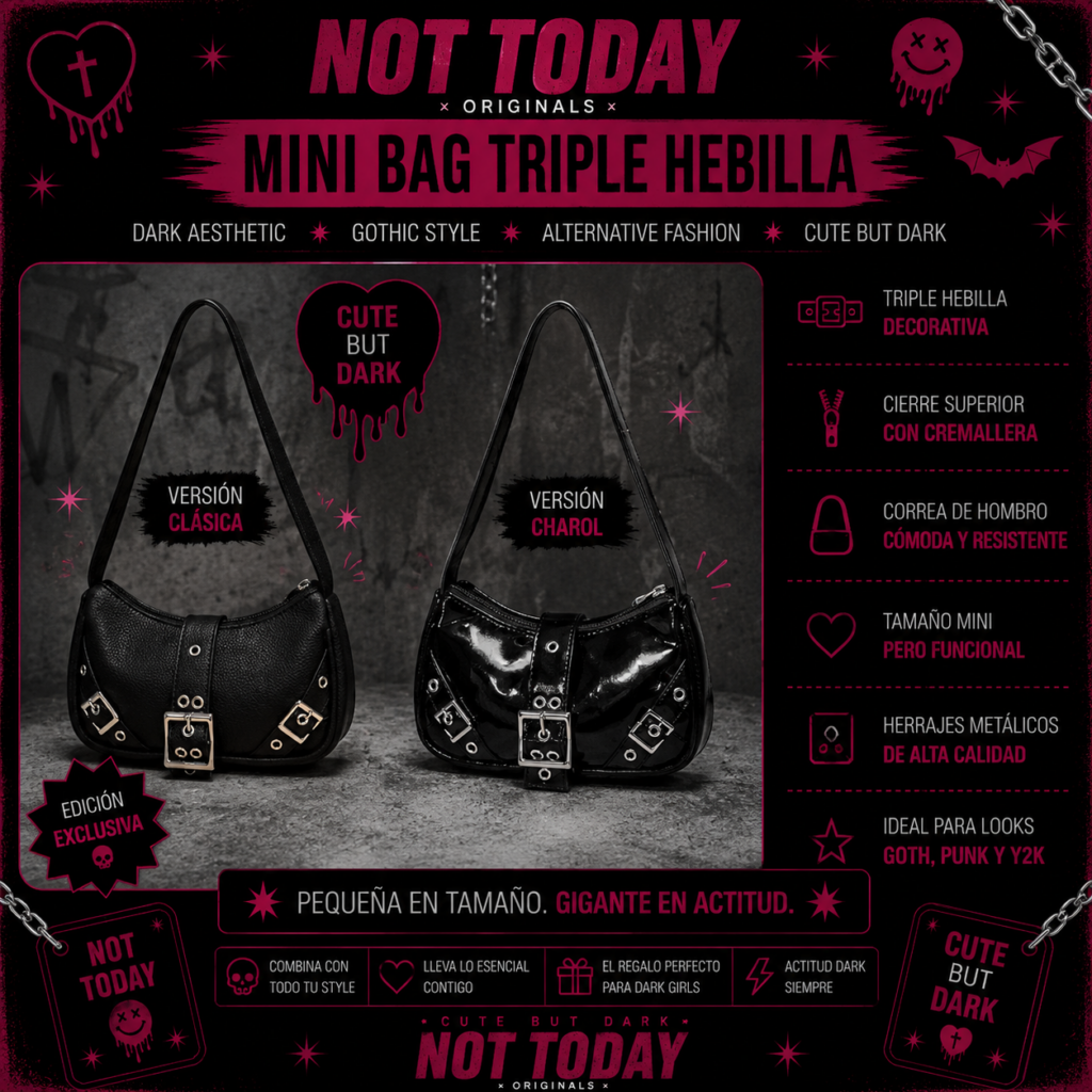 Mini Bag Triple Hebilla – Not Today Originals