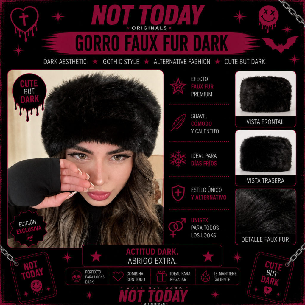 Gorro Faux Fur Dark Ruso – Not Today Originals